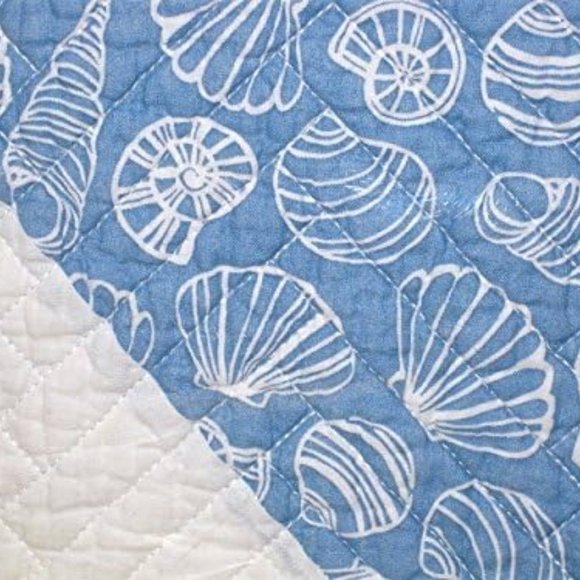 Max Studio LIGHTHOUSE NAUTICAL Twin Size Quilt & Sham Set - Cotton (68" X 86") - Picture 3 of 4